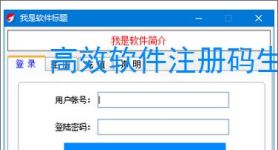 高效软件注册码生成器的开发与应用