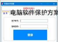 电脑软件保护方案
